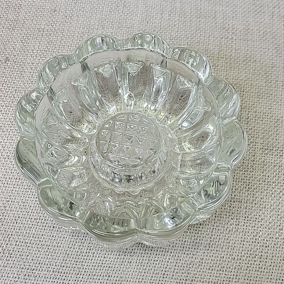 Princess House Crystal Reversible 3 Way Glass Candle Holder #486 set of 2 - Picture 4 of 6